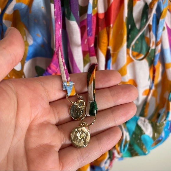 Milly Cabana Delilah Under The Sea Dress Rainbow Multi Cotton XS - Picture 8 of 10